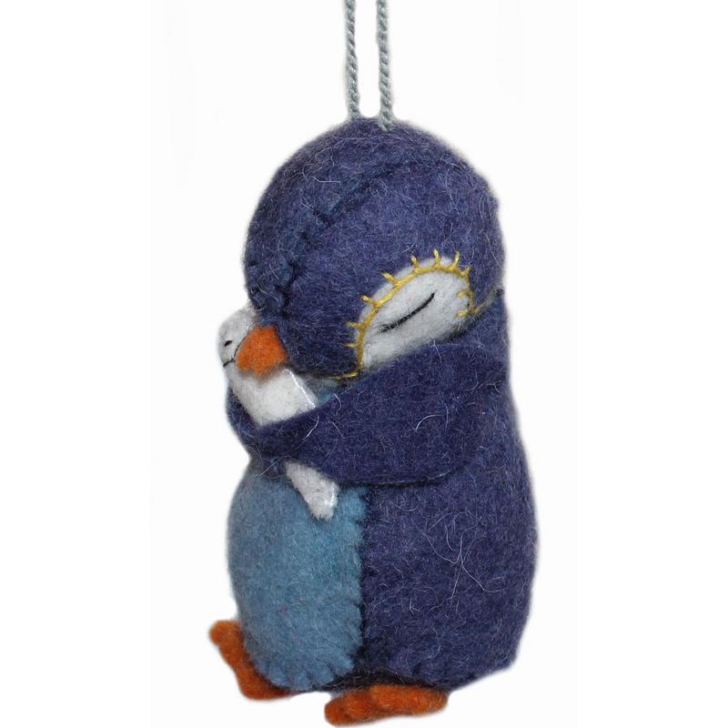 Penguin Felt Holiday Ornament - Silk Road Bazaar (O) - TheHomeToGo