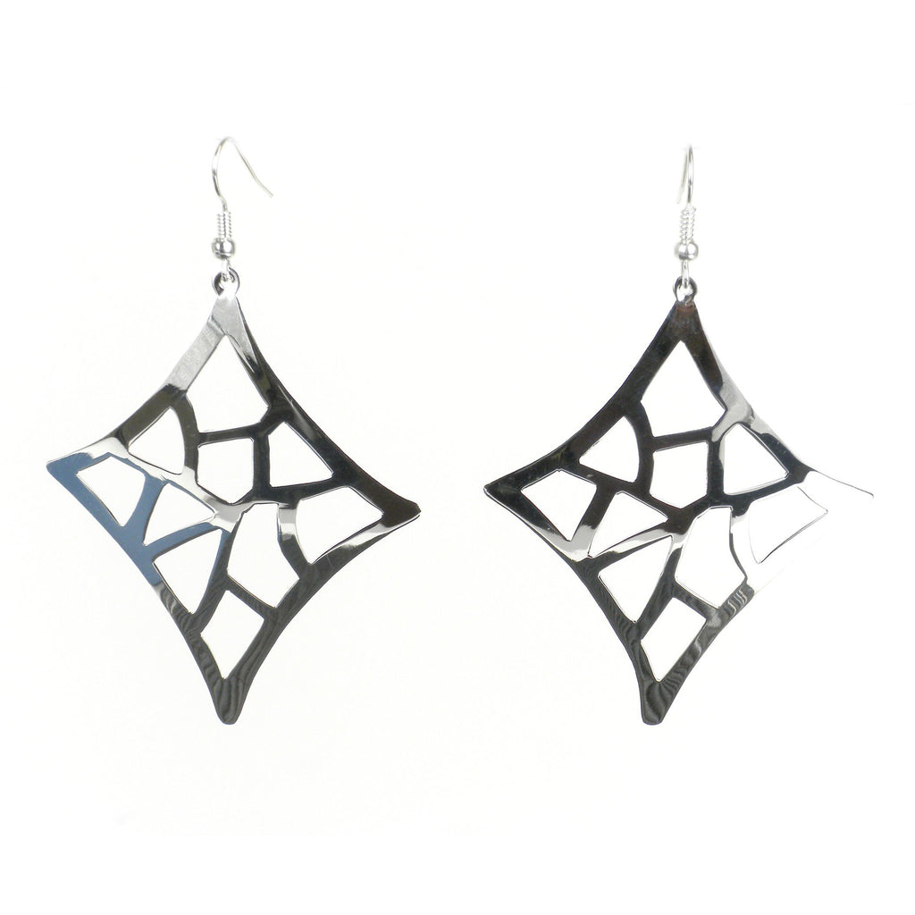 Large Silverplated Starlight Earrings - Artisana - TheHomeToGo