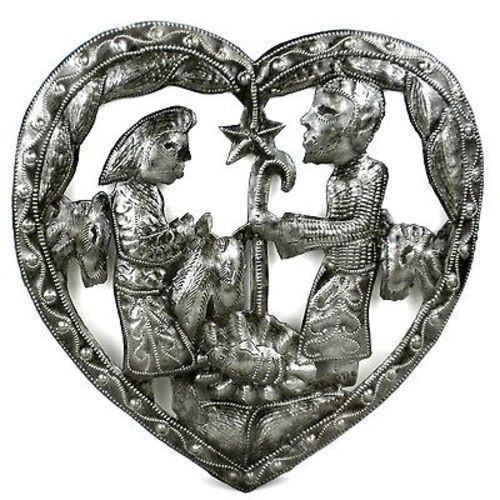 Heart Nativity Wall Art - Croix des Bouquets (H) - TheHomeToGo