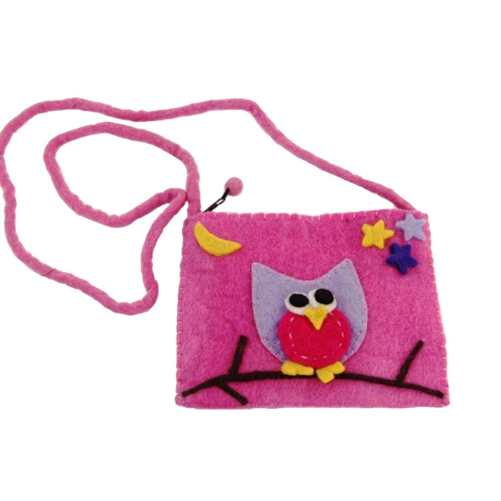 Felt Owl Purse - Global Groove (P) - TheHomeToGo