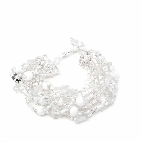 Beach Ball Bracelet Silver White - Lucias Imports (J) - TheHomeToGo