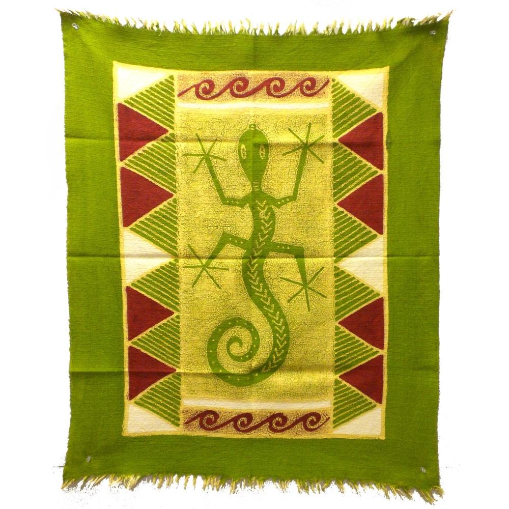 Gecko Batik in Green/Yellow/Red - Tonga Textiles - TheHomeToGo