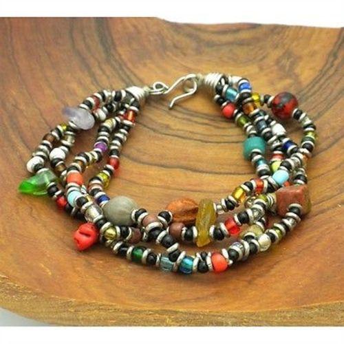 Beaded Multicolored 4 Strand Bracelet - Zakali Creations - TheHomeToGo