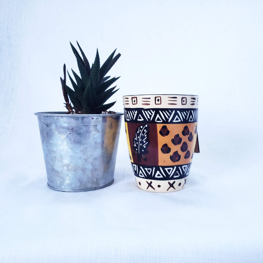 Fair Trade Hand-Painted Mug (Uzima Design) - TheHomeToGo