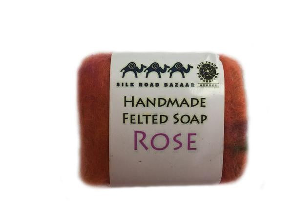 Handmade Felted Soap Rose - Silk Road Bazaar (S) - TheHomeToGo