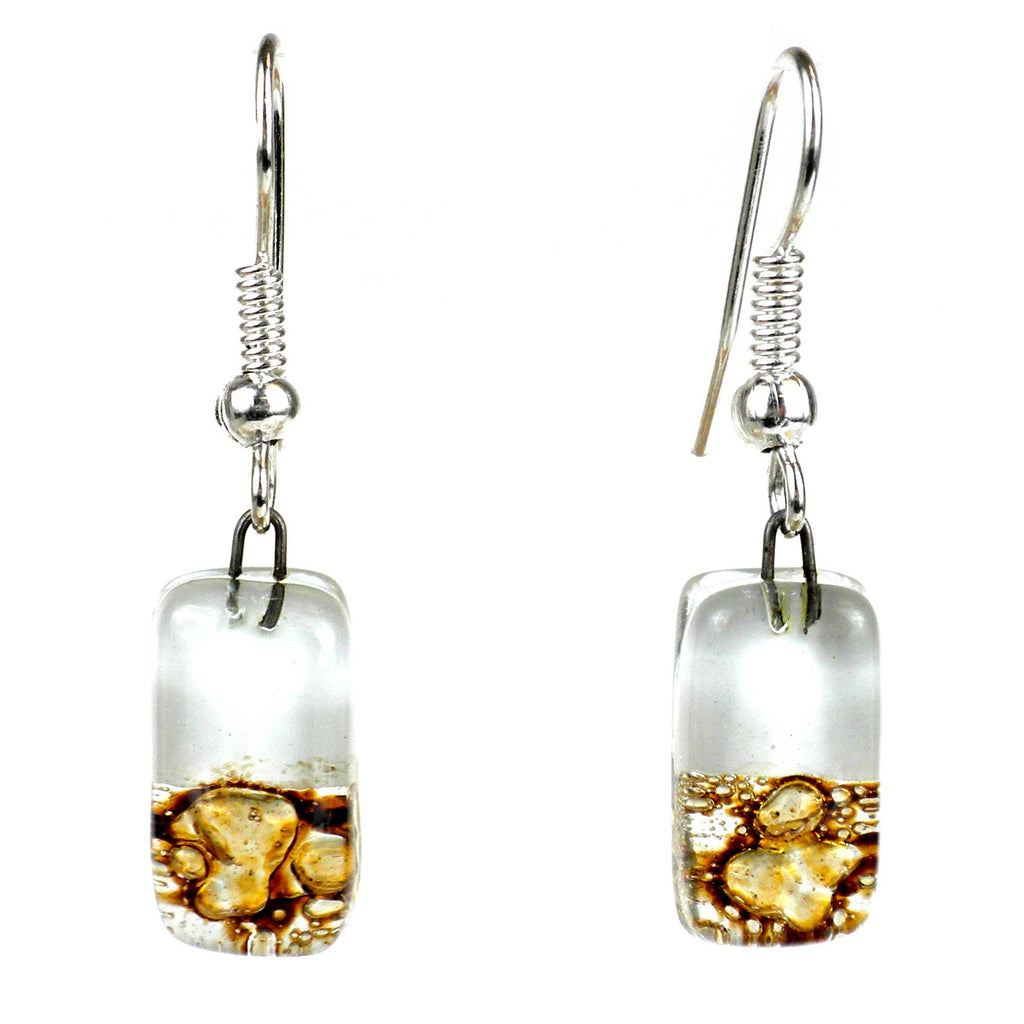 Root Beer Float Design Small Glass Earrings - Tili Glass - TheHomeToGo