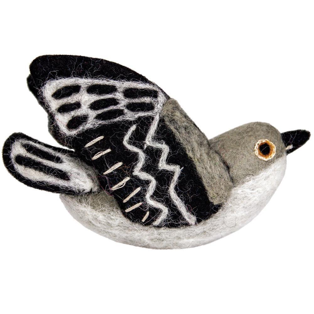 Wild Woolies Felt Bird Garden Ornament - Mockingbird - Wild Woolies (G) - TheHomeToGo