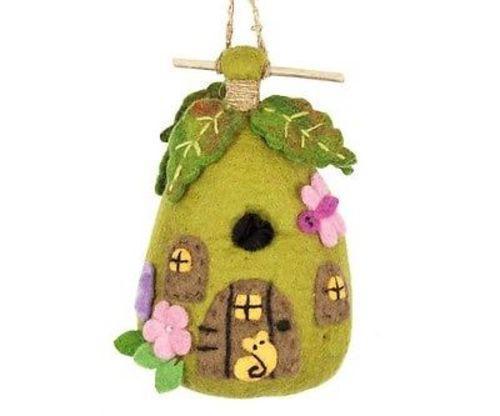 Felt Birdhouse fairy House - Wild Woolies - TheHomeToGo