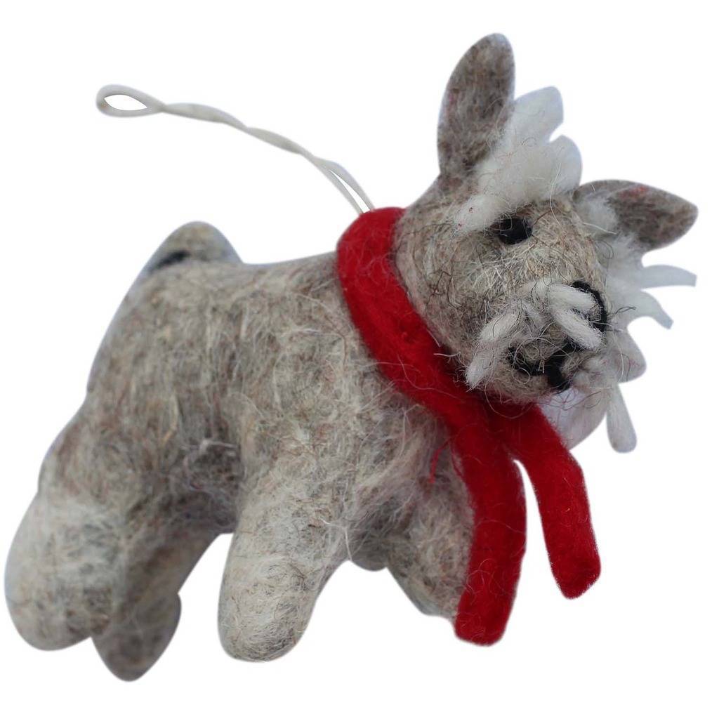 Terrier Felt Ornament - Global Groove (H) - TheHomeToGo