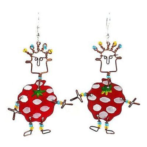 Dancing Girl Berry Earrings - Creative Alternatives - TheHomeToGo