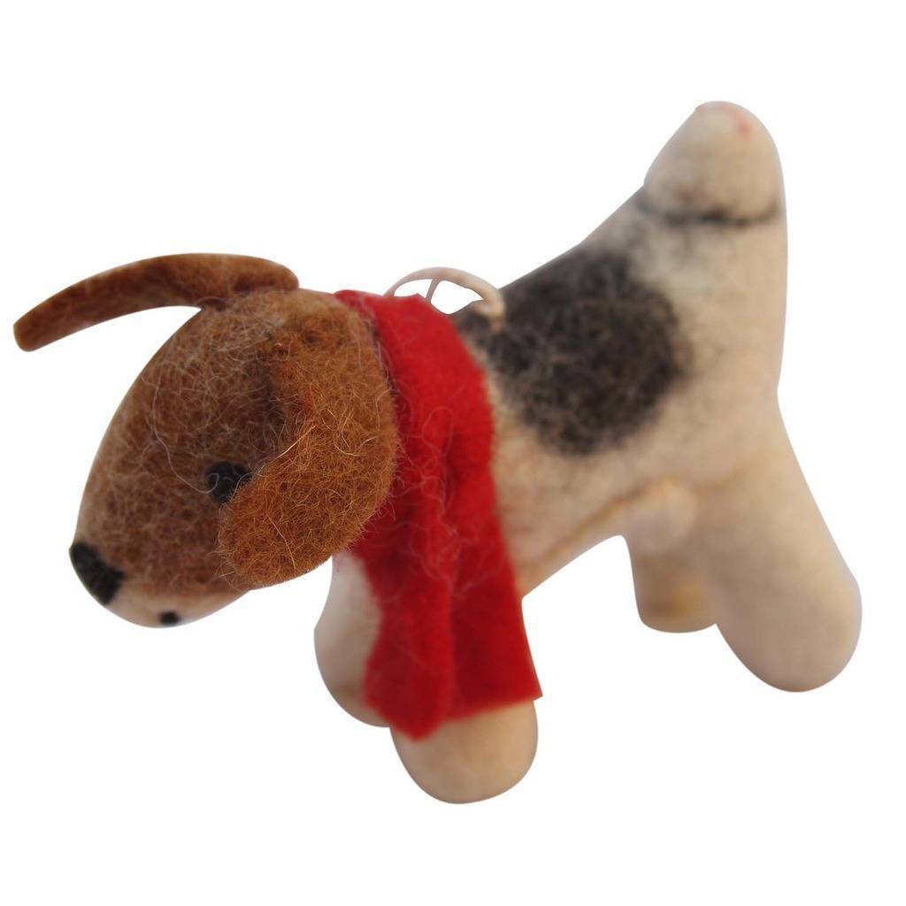 Beagle Felt Ornament - Global Groove (H) - TheHomeToGo