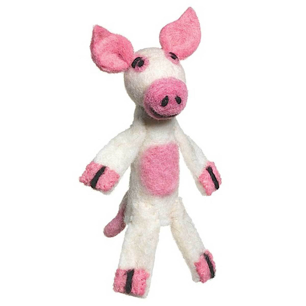 Woolie Finger Puppet - Pig - Wild Woolies (T) - TheHomeToGo