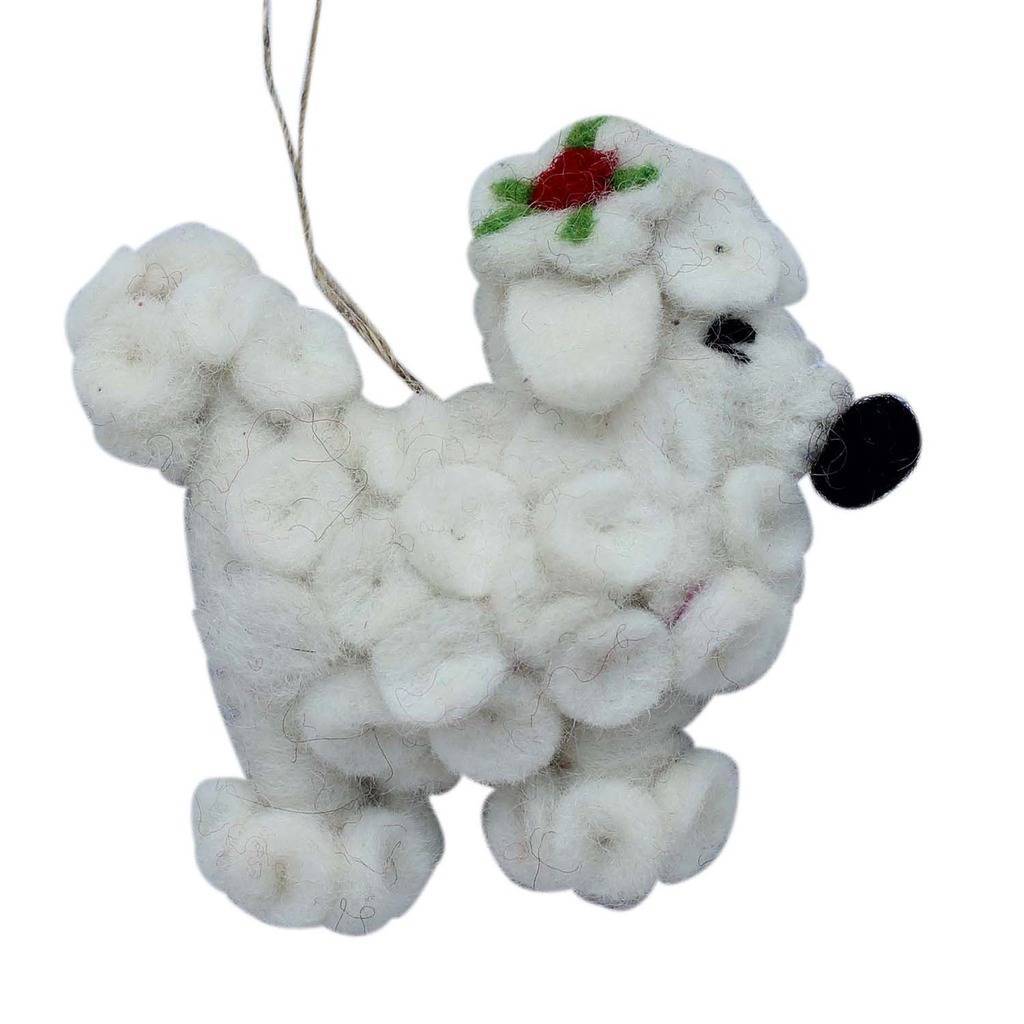 Poodle Felt Ornament - Global Groove (H) - TheHomeToGo