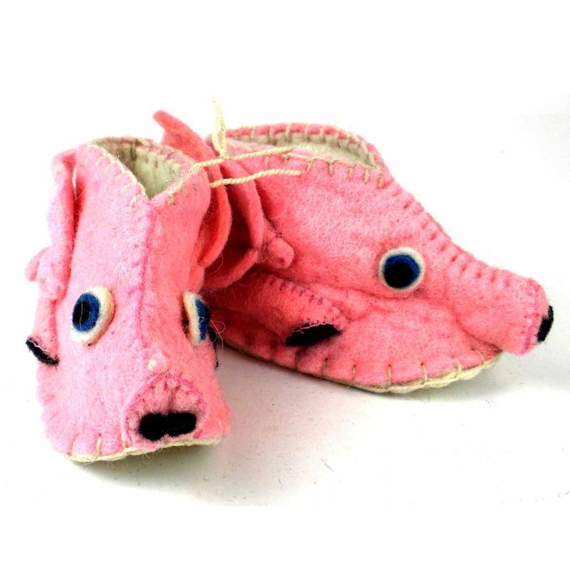 Piggy Zooties Baby Booties - Silk Road Bazaar - TheHomeToGo