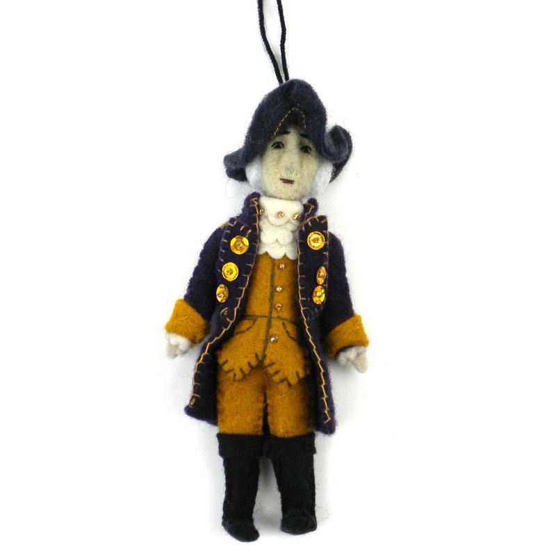 George Washington Felt Ornament - Silk Road Bazaar (O) - TheHomeToGo