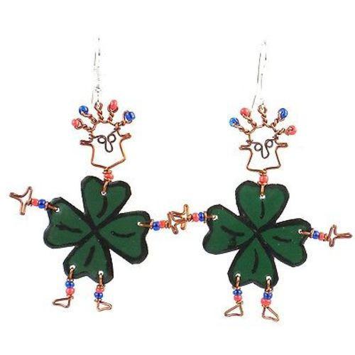 Dancing Girl Luck of the Irish Earrings - Creative Alternatives - TheHomeToGo