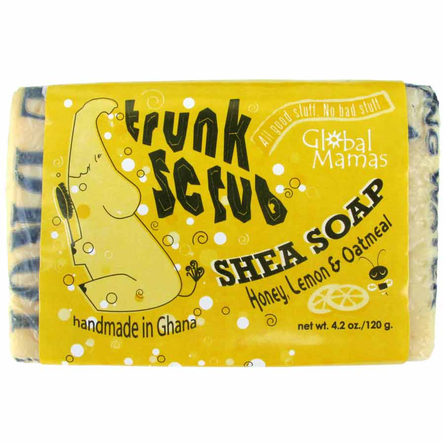 Trunk Scrub Shea Soap -Honey Lemon/Oatmeal - Global Mamas (S) - TheHomeToGo