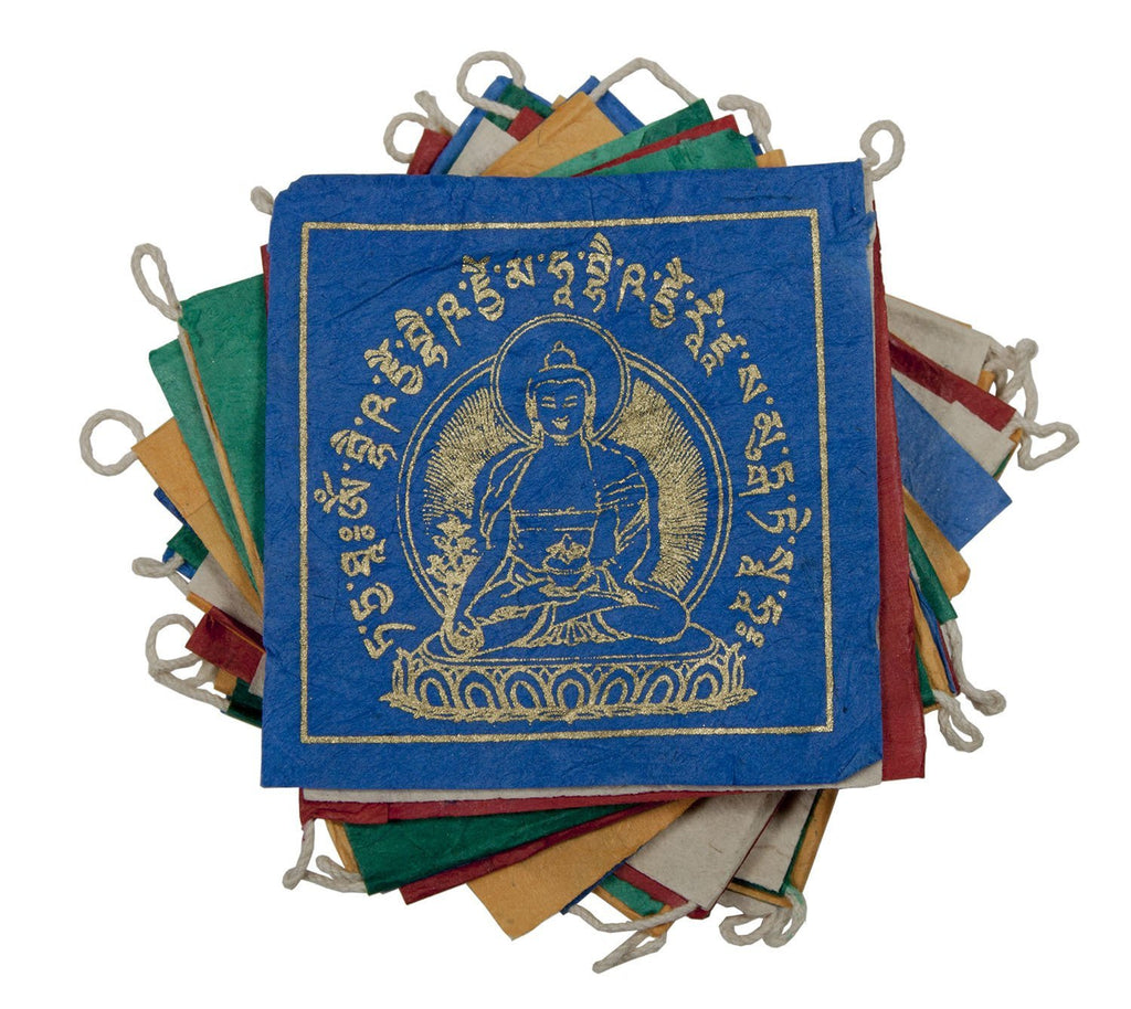 Paper Prayer Flag: 8 ft Medicine Buddha - Tibet Collection - TheHomeToGo