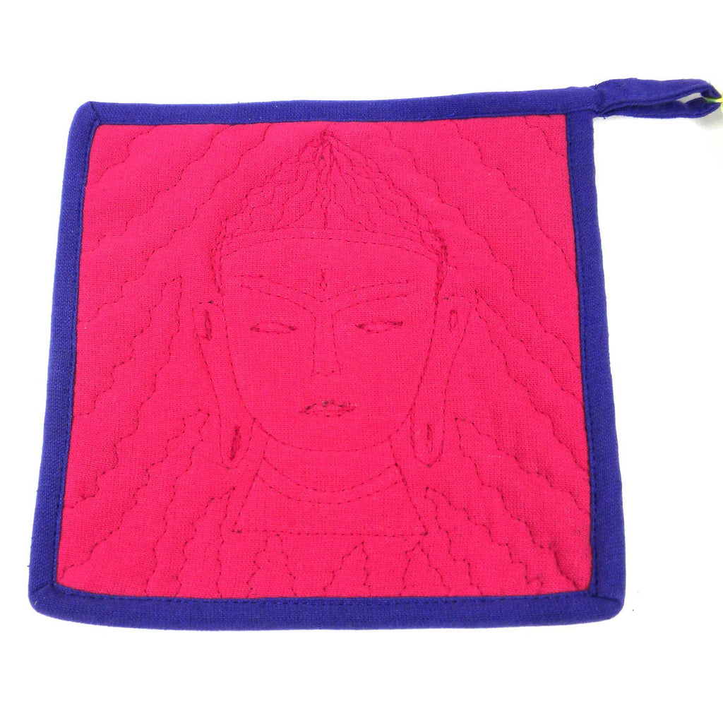 Buddha Hot Pad Pink Purple - Jeevankala (T) - TheHomeToGo