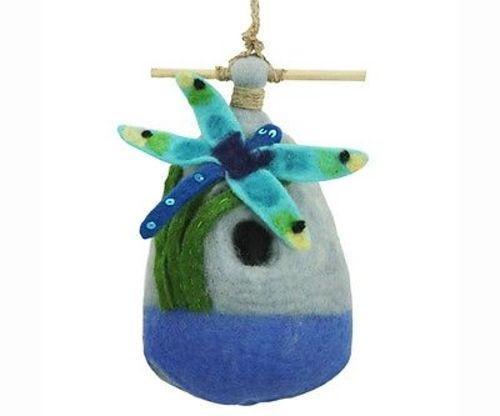 Felt Birdhouse - Big Dragonfly - Wild Woolies - TheHomeToGo