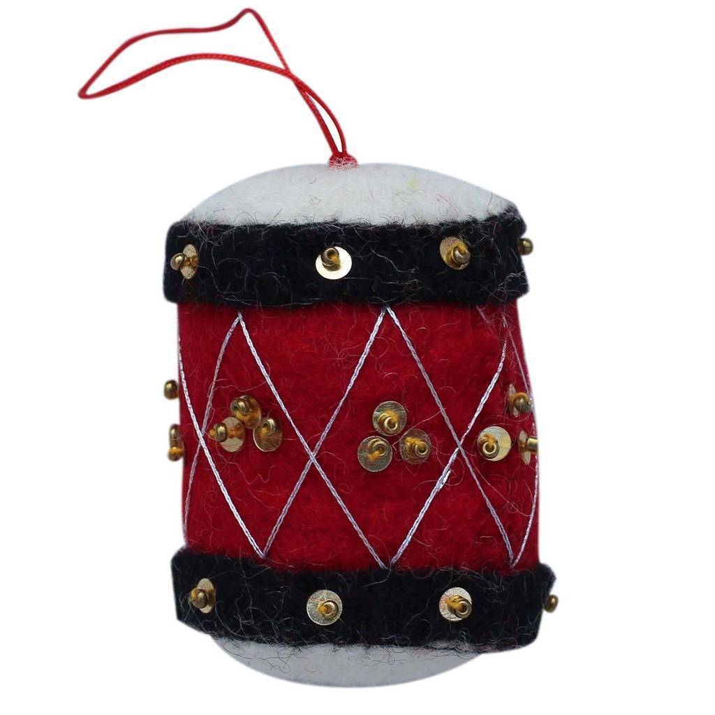 Drum Felt Ornament - Global Groove (H) - TheHomeToGo