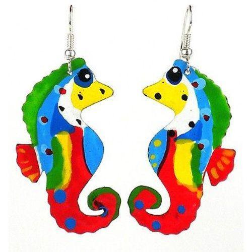 Painted Seahorse Earrings - Creative Alternatives - TheHomeToGo