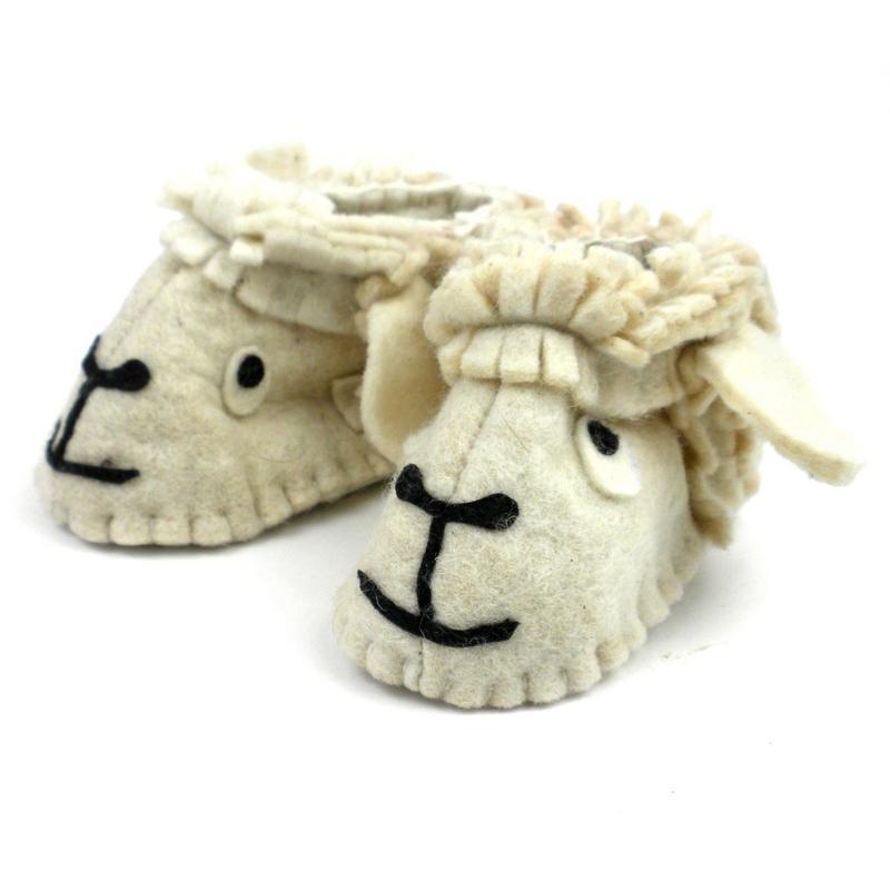 Lamb Felt Zooties - Baby Booties - Silk Road Bazaar - TheHomeToGo