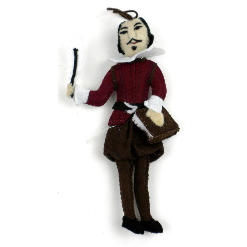 William Shakespeare Felt Ornament - Silk Road Bazaar (O) - TheHomeToGo