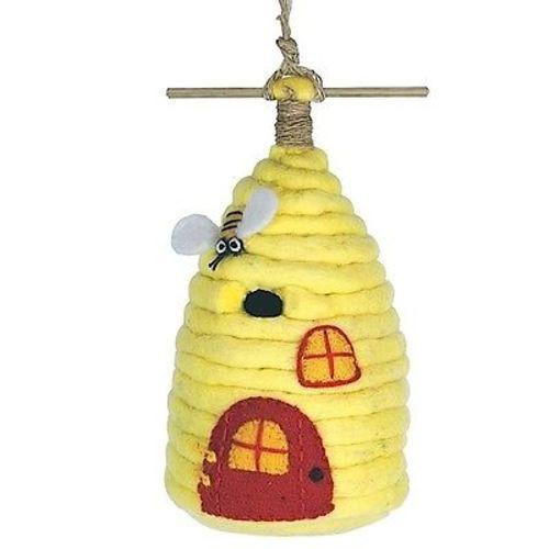 Felt Birdhouse - Honey House - Wild Woolies - TheHomeToGo