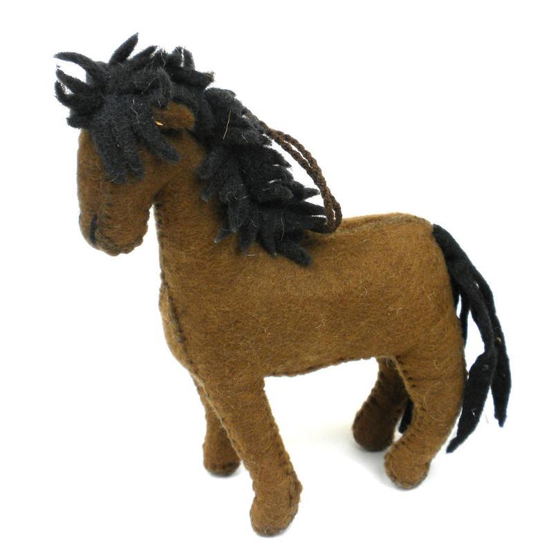 Felt Horse Ornament - Silk Road Bazaar (O) - TheHomeToGo