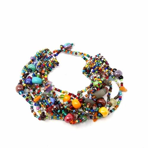 Beach Ball Beaded Bracelet - Multi - Lucias Imports (J) - TheHomeToGo