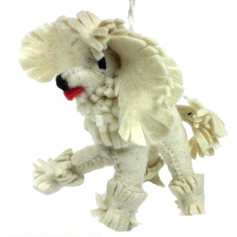 Felt Poodle Ornament - Silk Road Bazaar (O) - TheHomeToGo