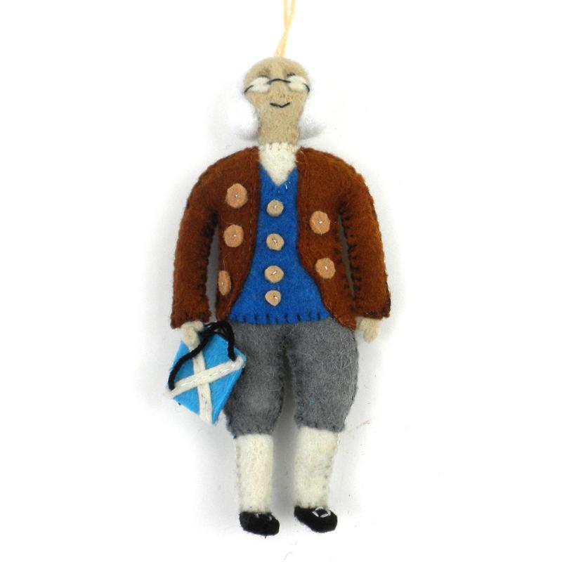 Ben Franklin Felt Ornament - Silk Road Bazaar (O) - TheHomeToGo