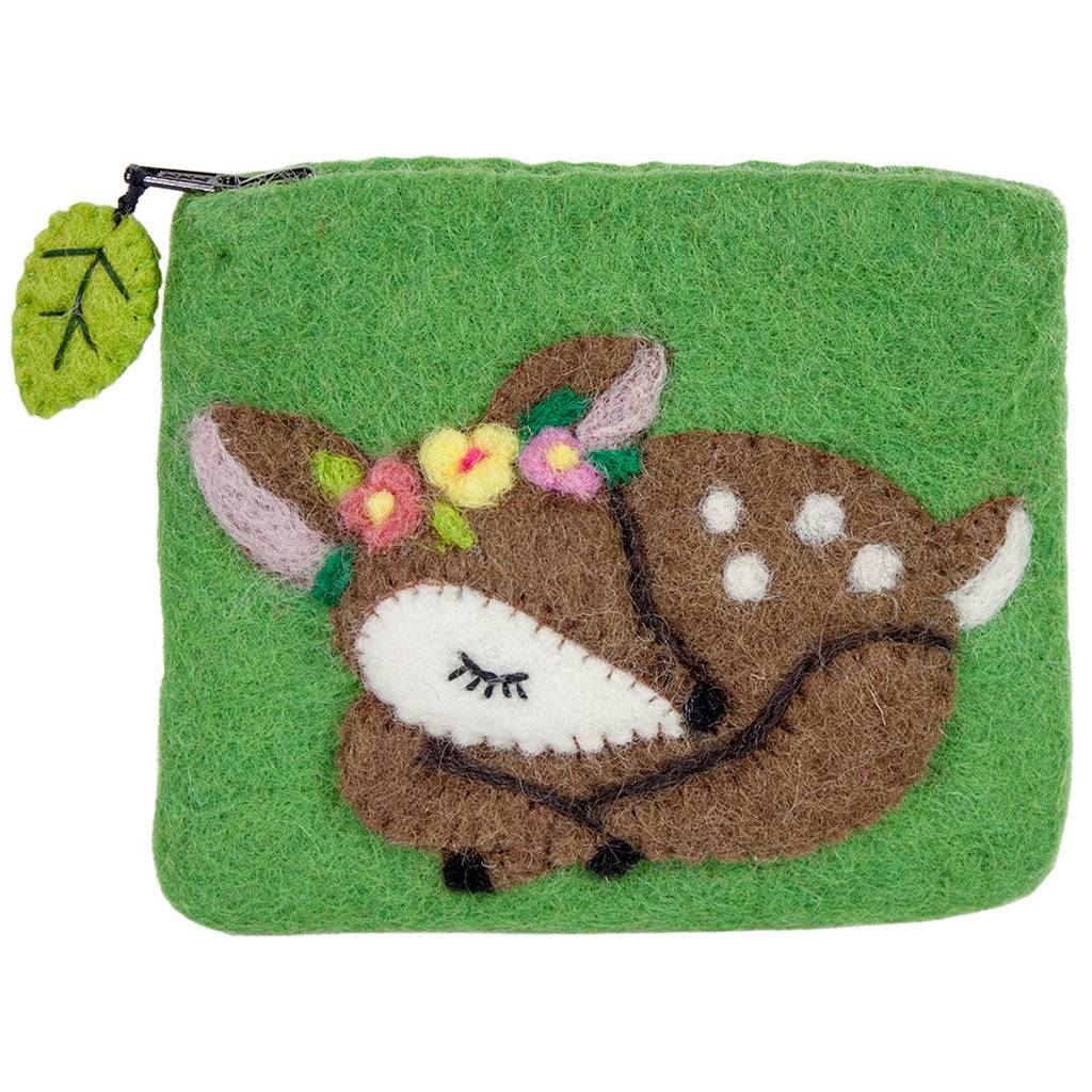 Felt Fawn Coin Purse - Wild Woolies (P) - TheHomeToGo