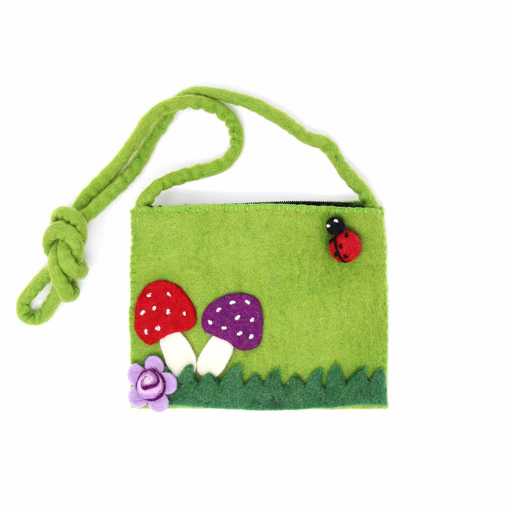 Felt Mushroom Purse - Global Groove (P) - TheHomeToGo