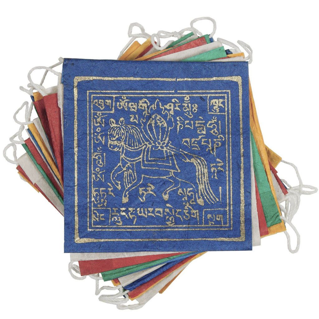 Paper Prayer Flag Windhorse 8 ft long - Tibet Collection - TheHomeToGo