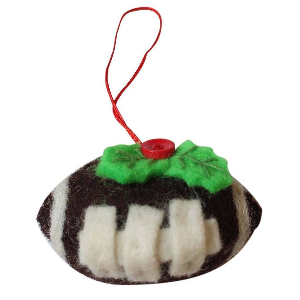 Football Felt Ornament - Global Groove (H) - TheHomeToGo