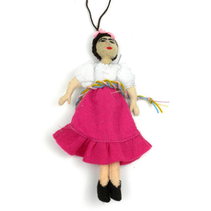 Frida Kahlo Felt Ornament - Silk Road Bazaar (O) - TheHomeToGo