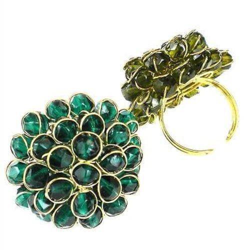 Teal Chrysanthemum Ring - WorldFinds - TheHomeToGo