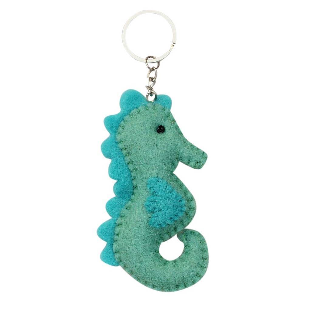 Felt Sea Horse Key Chain - Global Groove (A) - TheHomeToGo