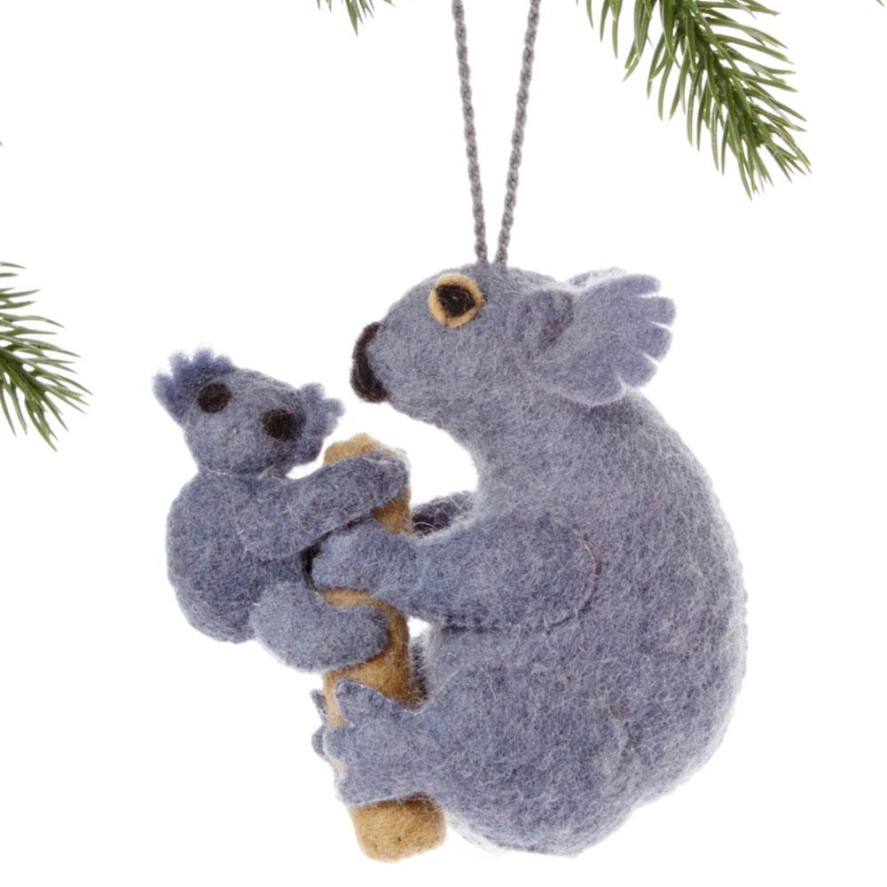 Koala Felt Holiday Ornament - Silk Road Bazaar (O) - TheHomeToGo