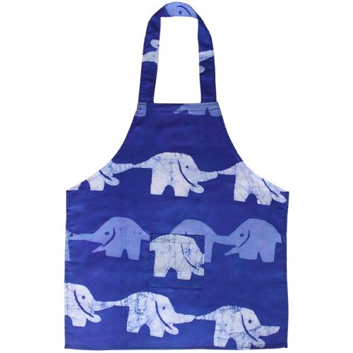 Kids Apron Elephants Blueberry - Global Mamas (C) - TheHomeToGo