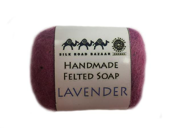 Handmade Felted Soap Lavender - Silk Road Bazaar (S) - TheHomeToGo