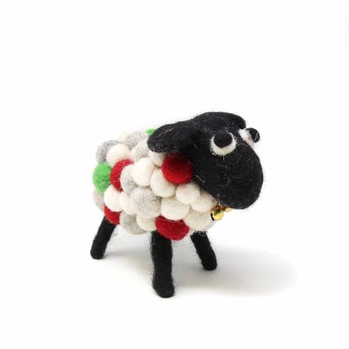 Christmas Sheep, Small 10cm - Global Groove (H) - TheHomeToGo