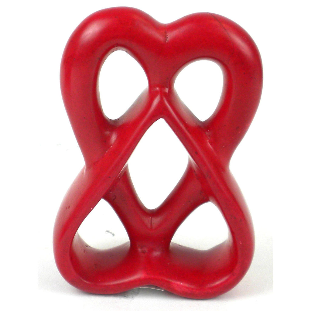 Double Heart 4 inch Red - TheHomeToGo
