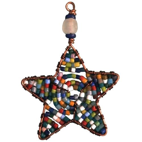 Beaded Star Ornament Rainbow - Global Mamas (H) - TheHomeToGo