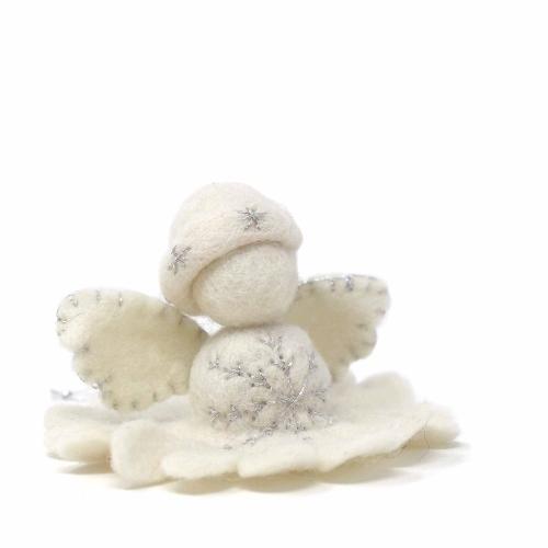 White Angel Felt Ornament - Global Groove (H) - TheHomeToGo