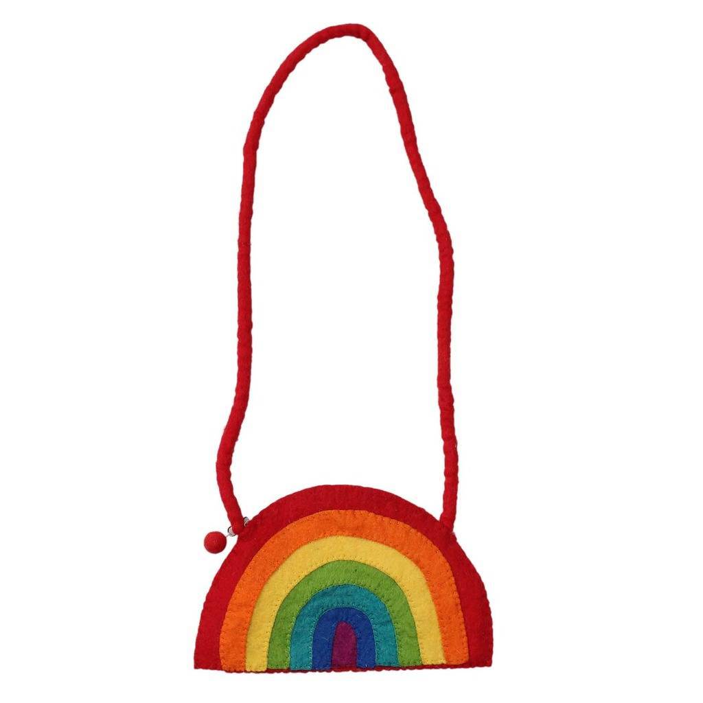 Felt Rainbow Shoulder Bag - Global Groove - TheHomeToGo