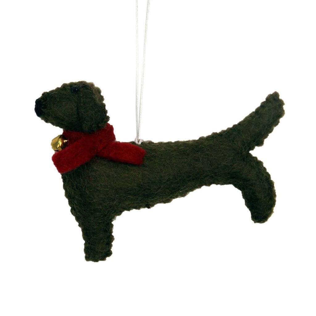 Dachshund Felt Ornament - Global Groove (H) - TheHomeToGo