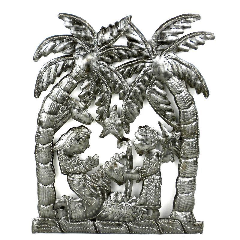 Palm Tree Nativity Wall Art - Croix des Bouquets (H) - TheHomeToGo